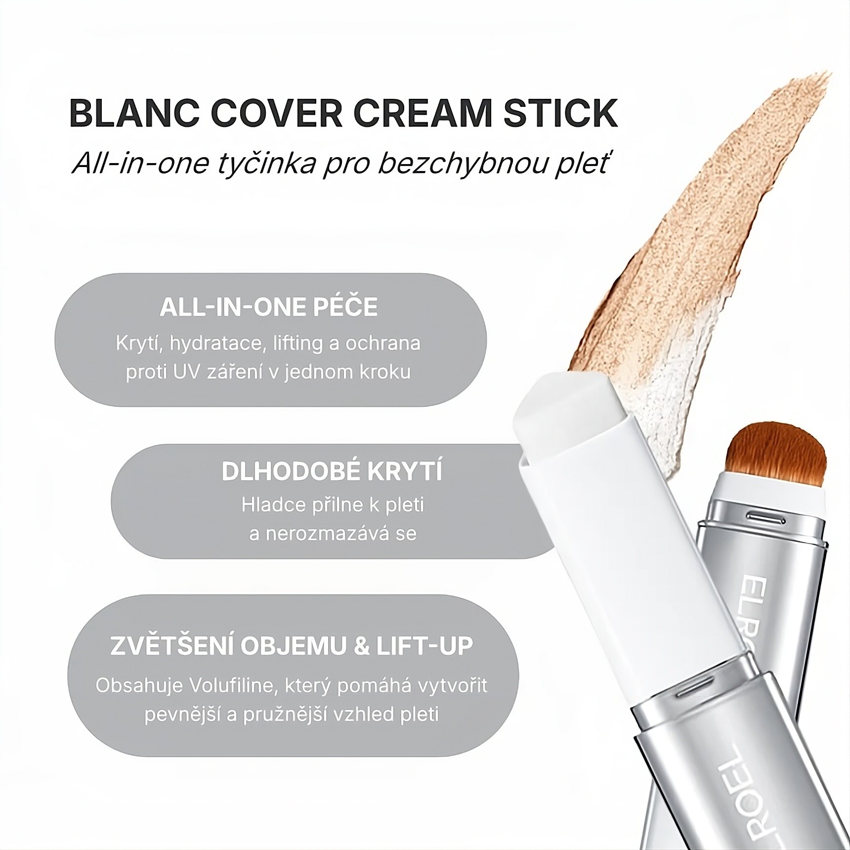 1.0. Detailed Page ELROEL Cream Cover Stick